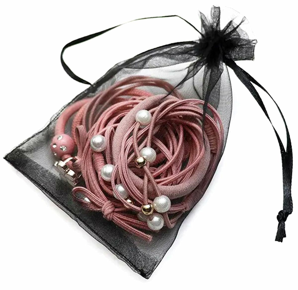 Set 12 elastice de par decorative, Zola®, accesoriu pentru coafarea si fixarea parului, diametru 5 cm, roz Set 12 elastice de par decorative, Zola®, accesoriu pentru coafarea si fixarea parului, diametru 5 cm, roz